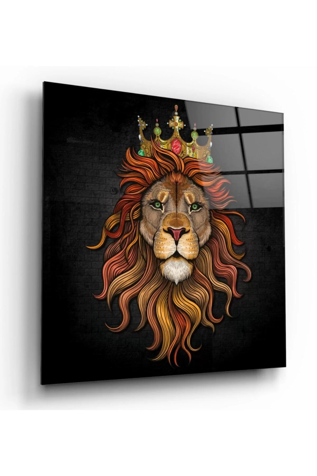 TEKNOO- Lion Glass Painting