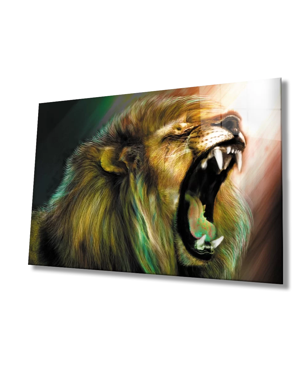 TEKNOO- Lion Glass Painting