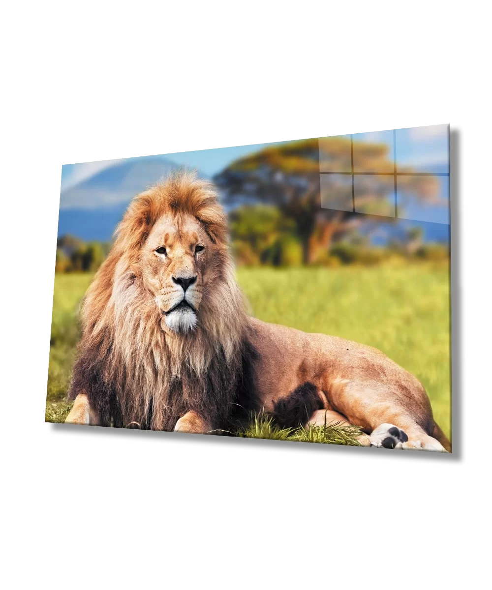 TEKNOO- Lion Glass Painting