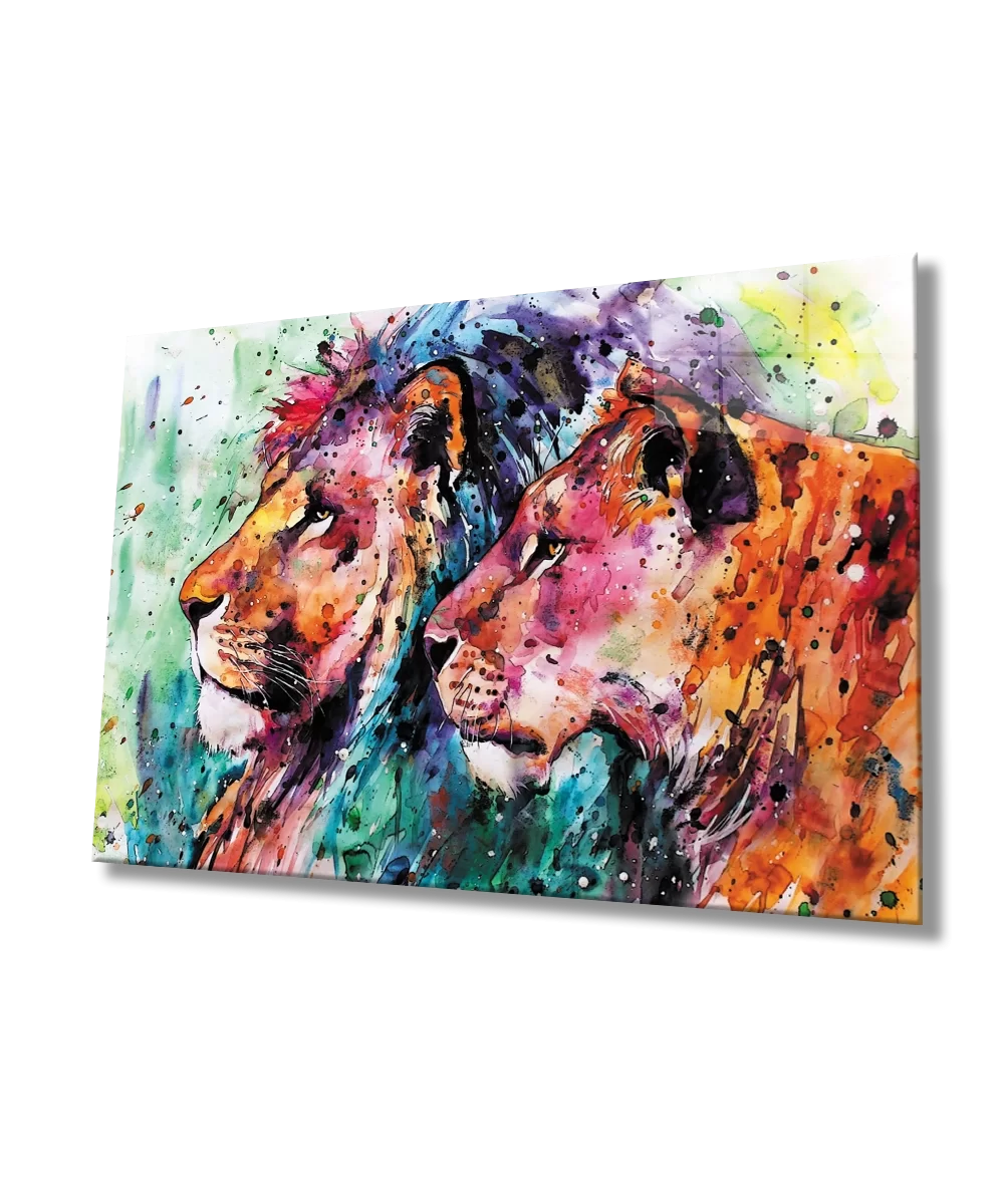 TEKNOO- Lion Glass Painting