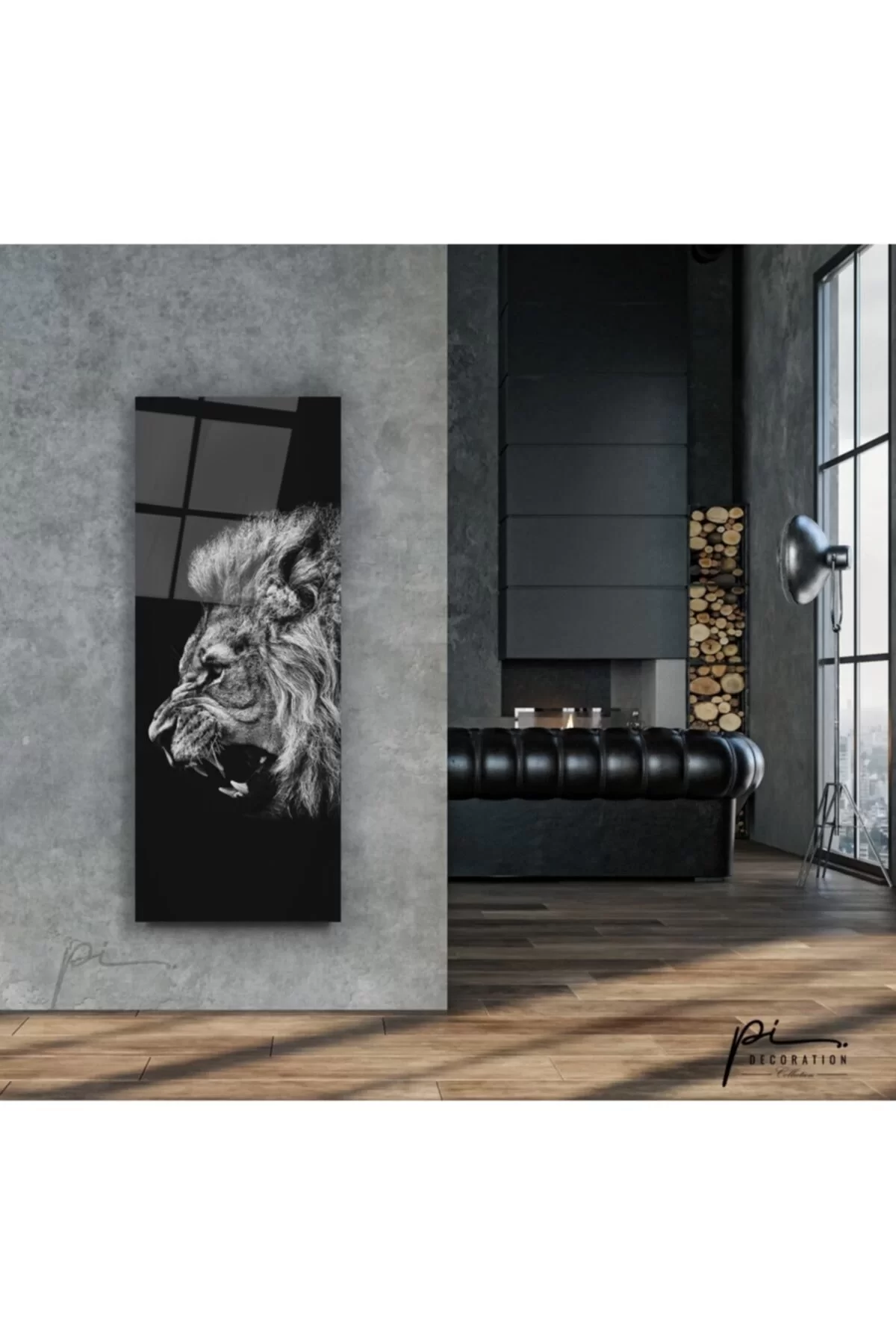 TEKNOO- Lion Theme Glass Painting