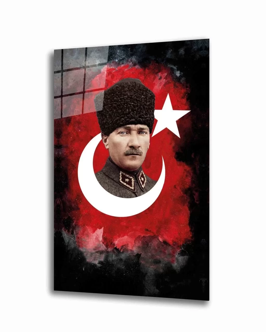 TEKNOO- Atatürk Silhouette Glass Painting