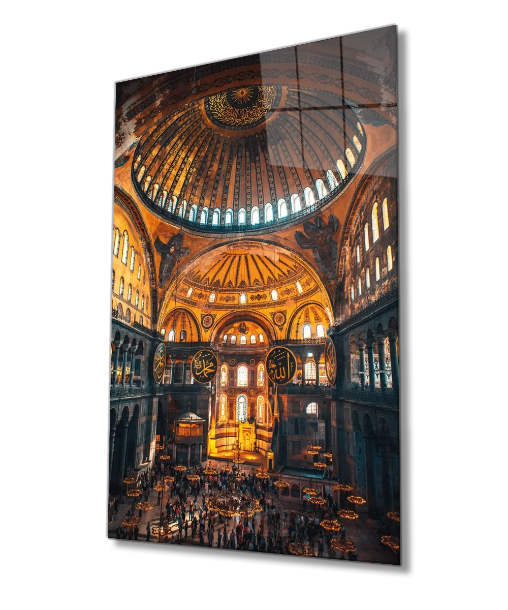 TEKNOO- Hagia Sophia Mosque Motif Religious Islamic Glass Painting