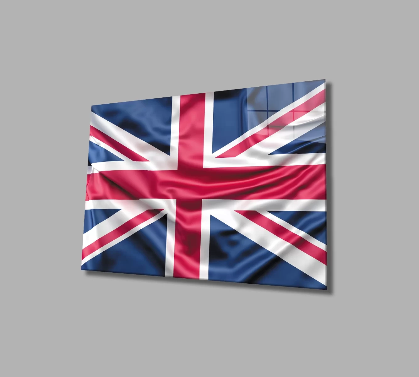 TEKNOO- United Kingdom Flag Glass Painting, United Kingdom Flag