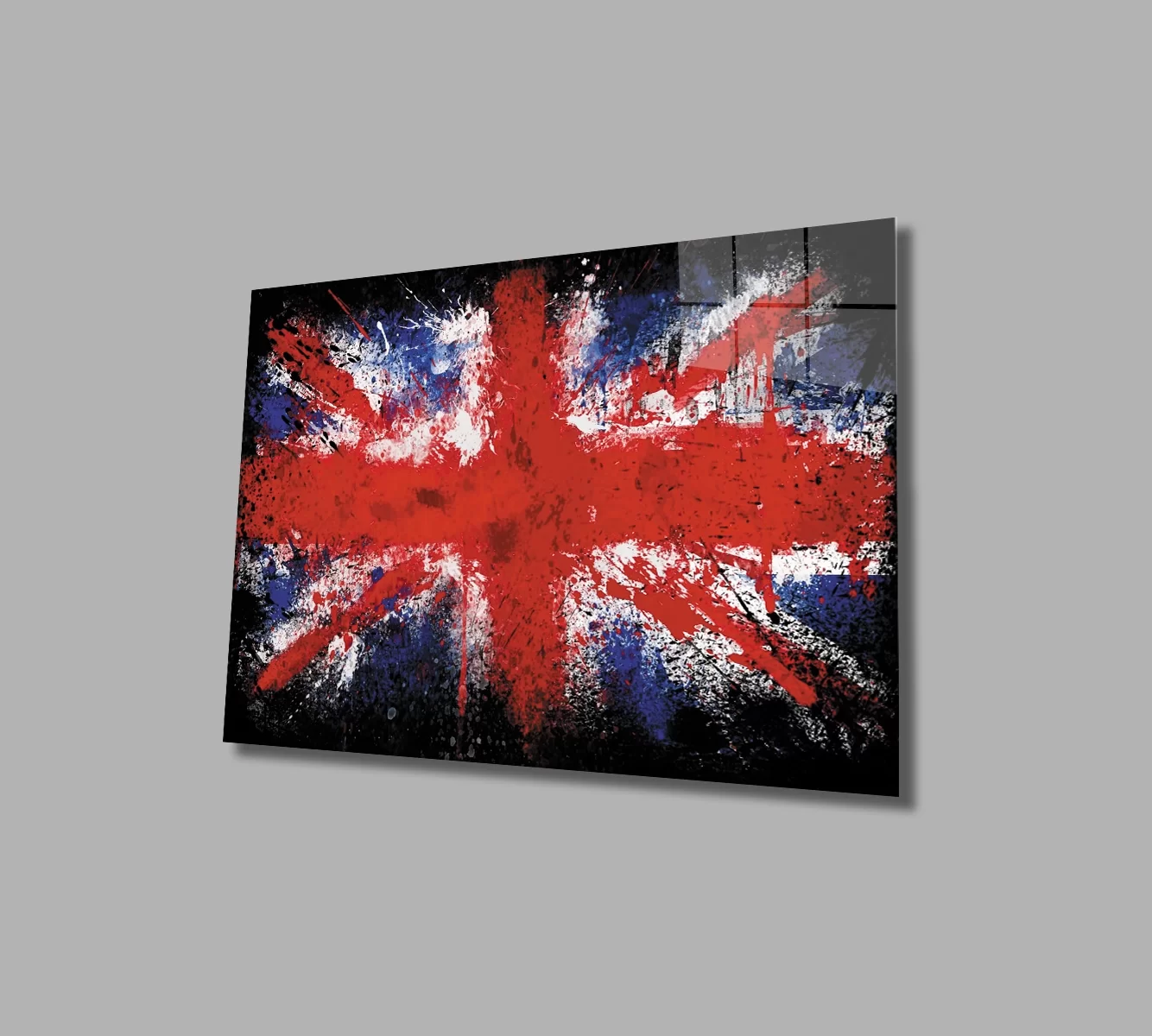 TEKNOO- United Kingdom Flag Glass Painting, United Kingdom Flag