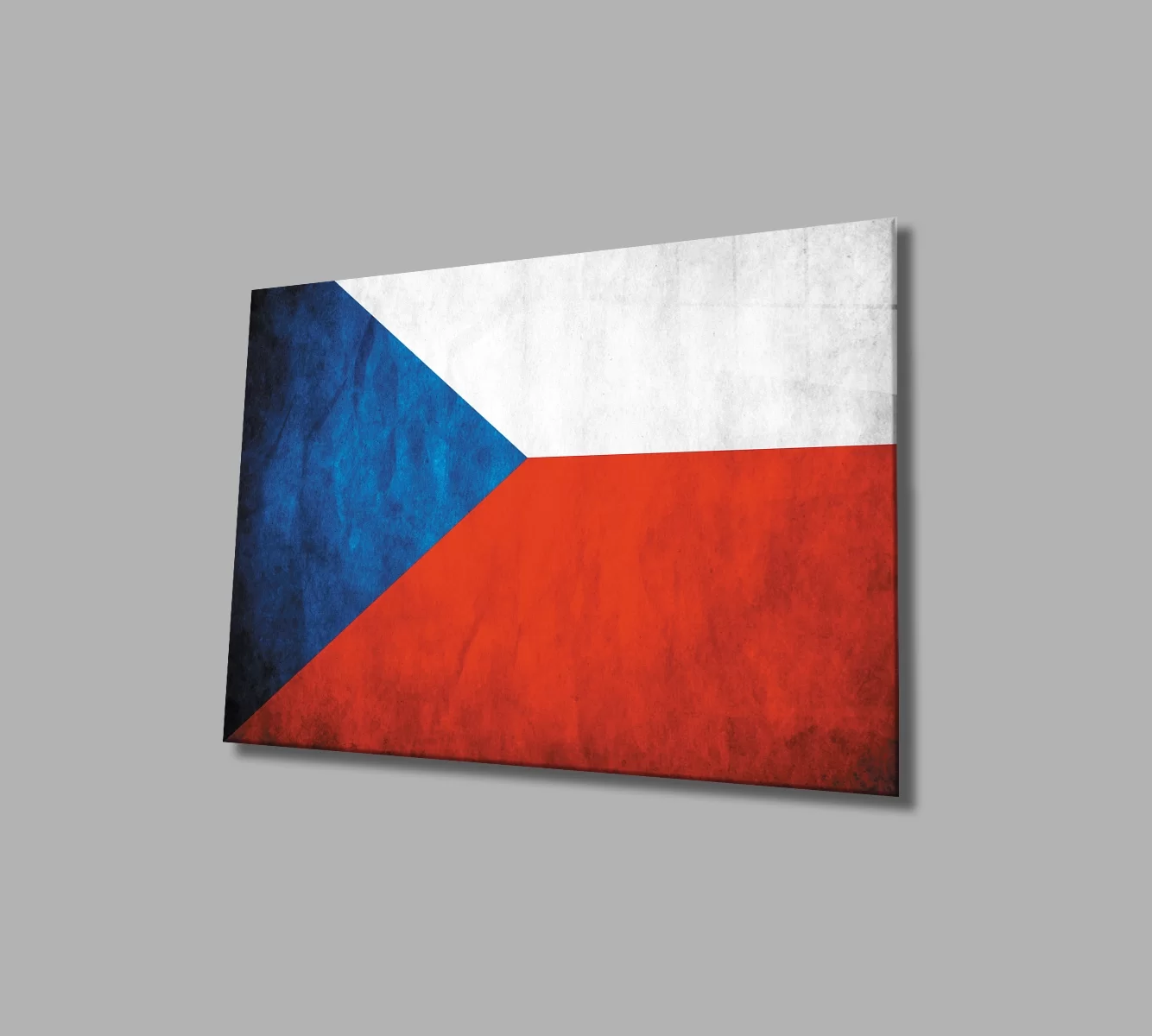 TEKNOO- Czech Republic Flag Glass Painting Czech Republic Flag