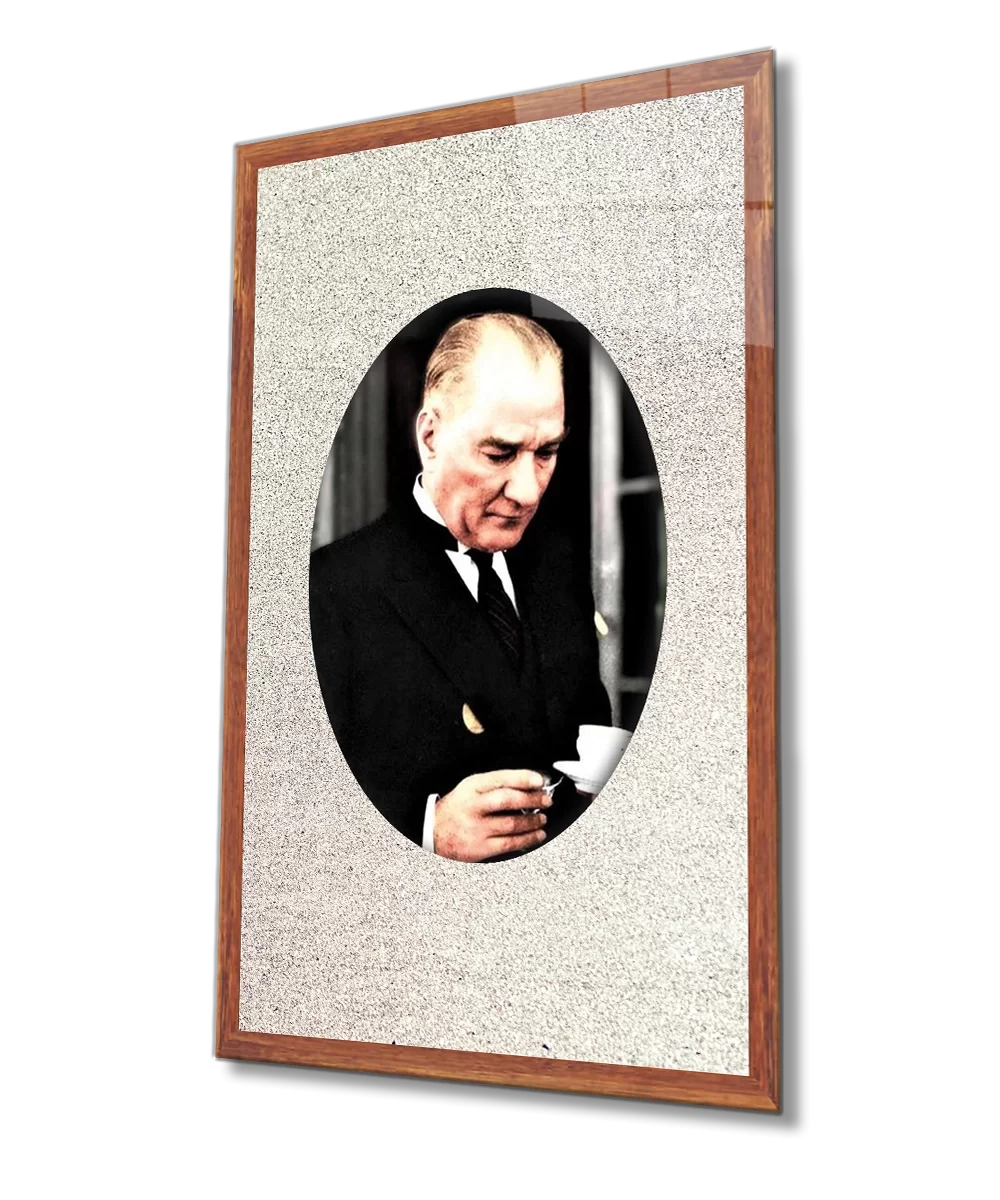 TEKNOO- Framed Ataturk Glass Painting