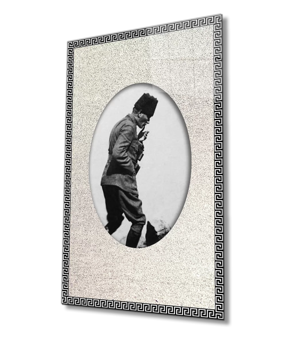 TEKNOO- Framed Ataturk Glass Painting