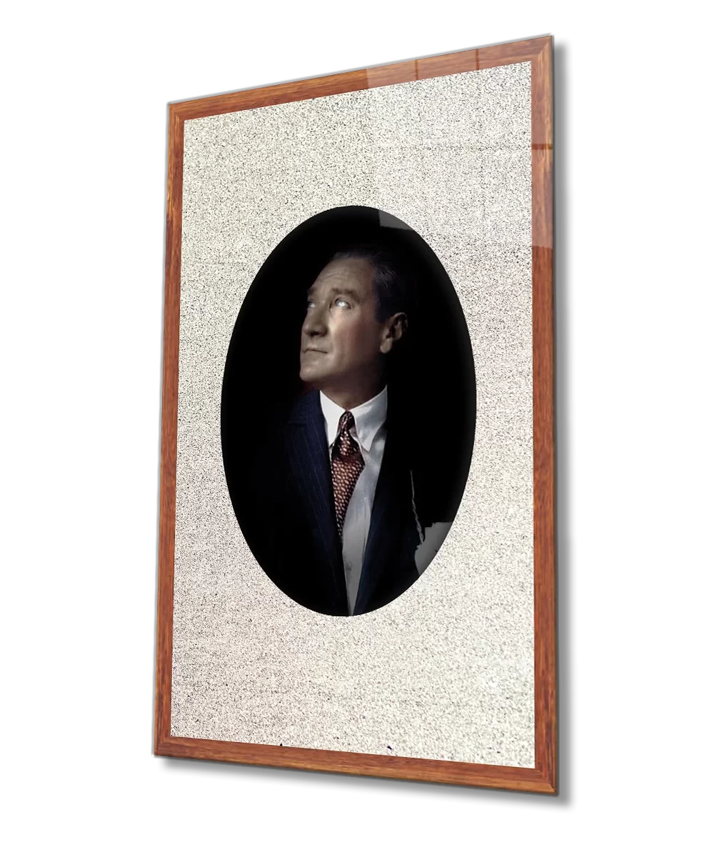 TEKNOO- Framed Ataturk Glass Painting