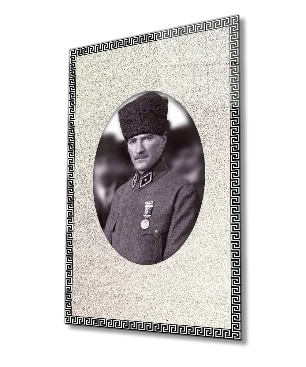 TEKNOO- Framed Ataturk Glass Painting