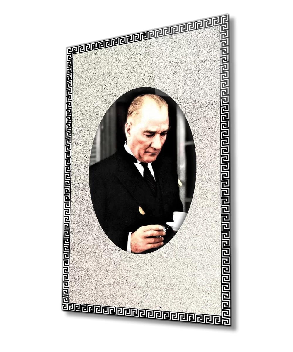 TEKNOO- Framed Ataturk Glass Painting