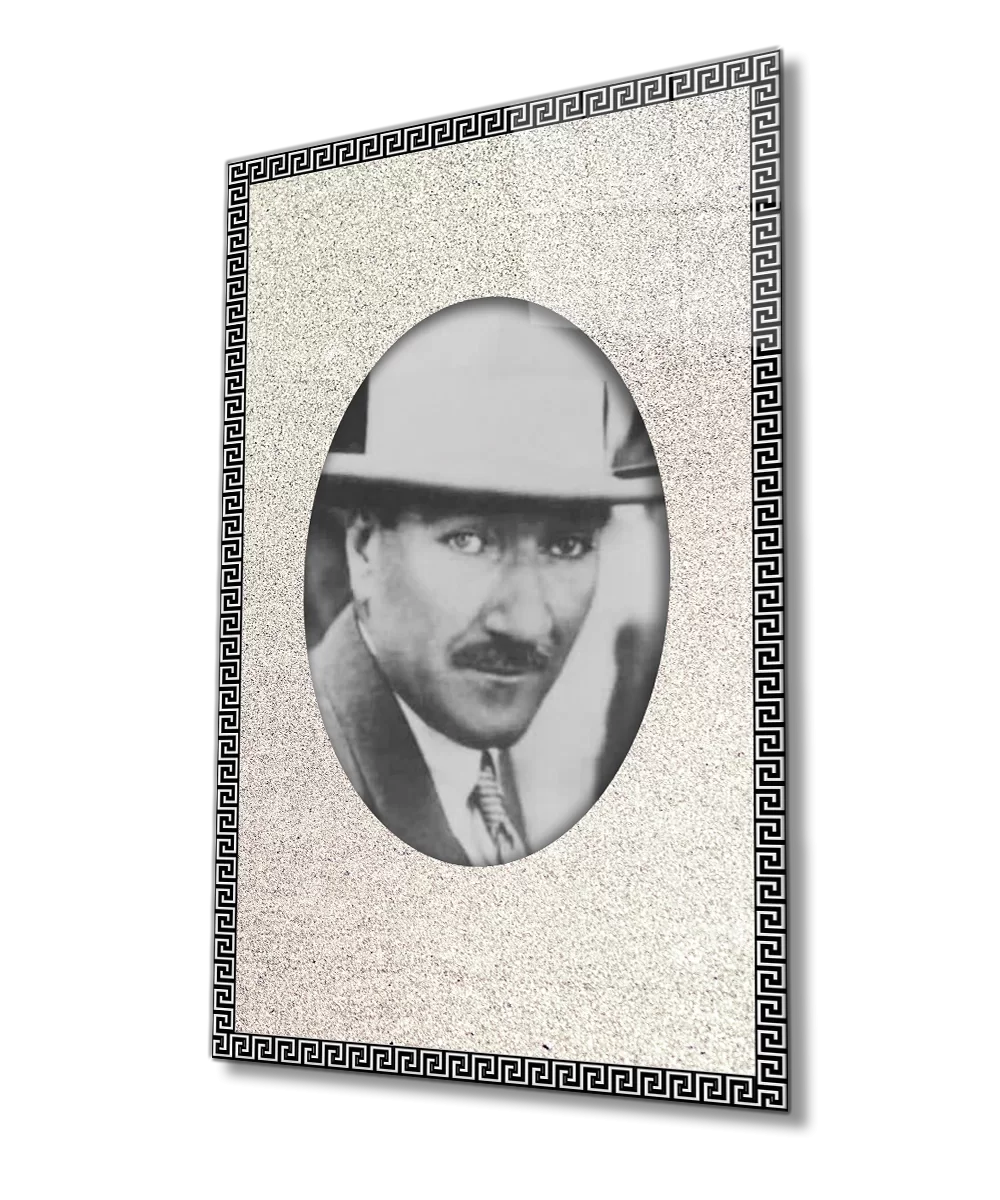 TEKNOO- Framed Ataturk Glass Painting