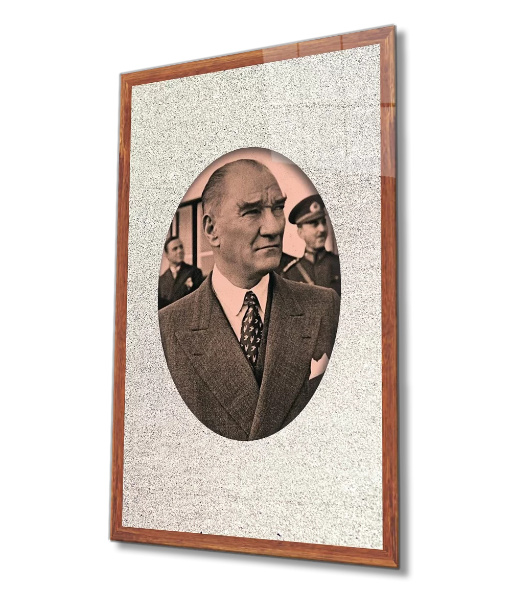 TEKNOO- Framed Ataturk Glass Painting