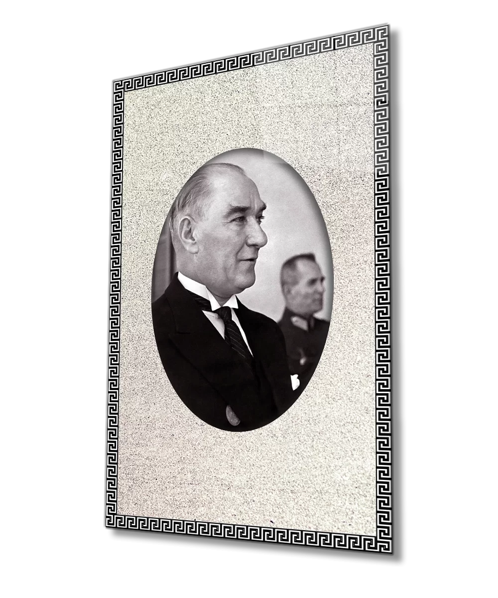 TEKNOO- Framed Ataturk Glass Painting