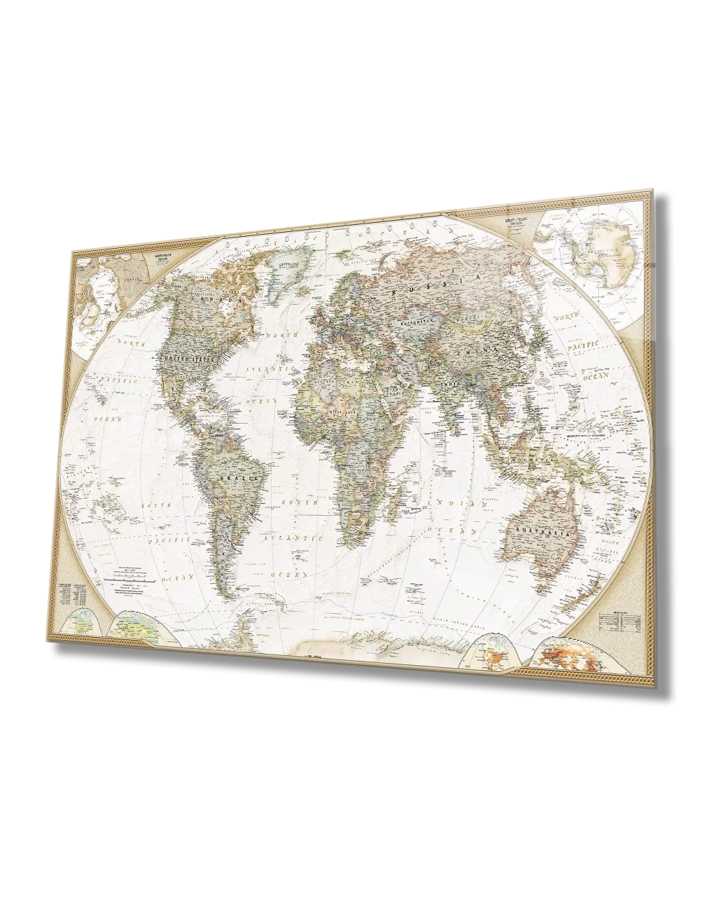 TEKNOO- World Map 4mm Painting