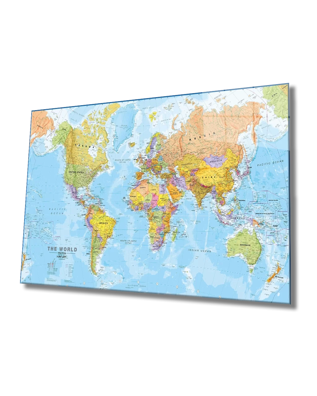 TEKNOO- World Map Glass Painting