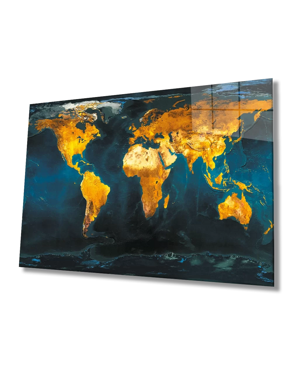 TEKNOO- World Map Glass Painting