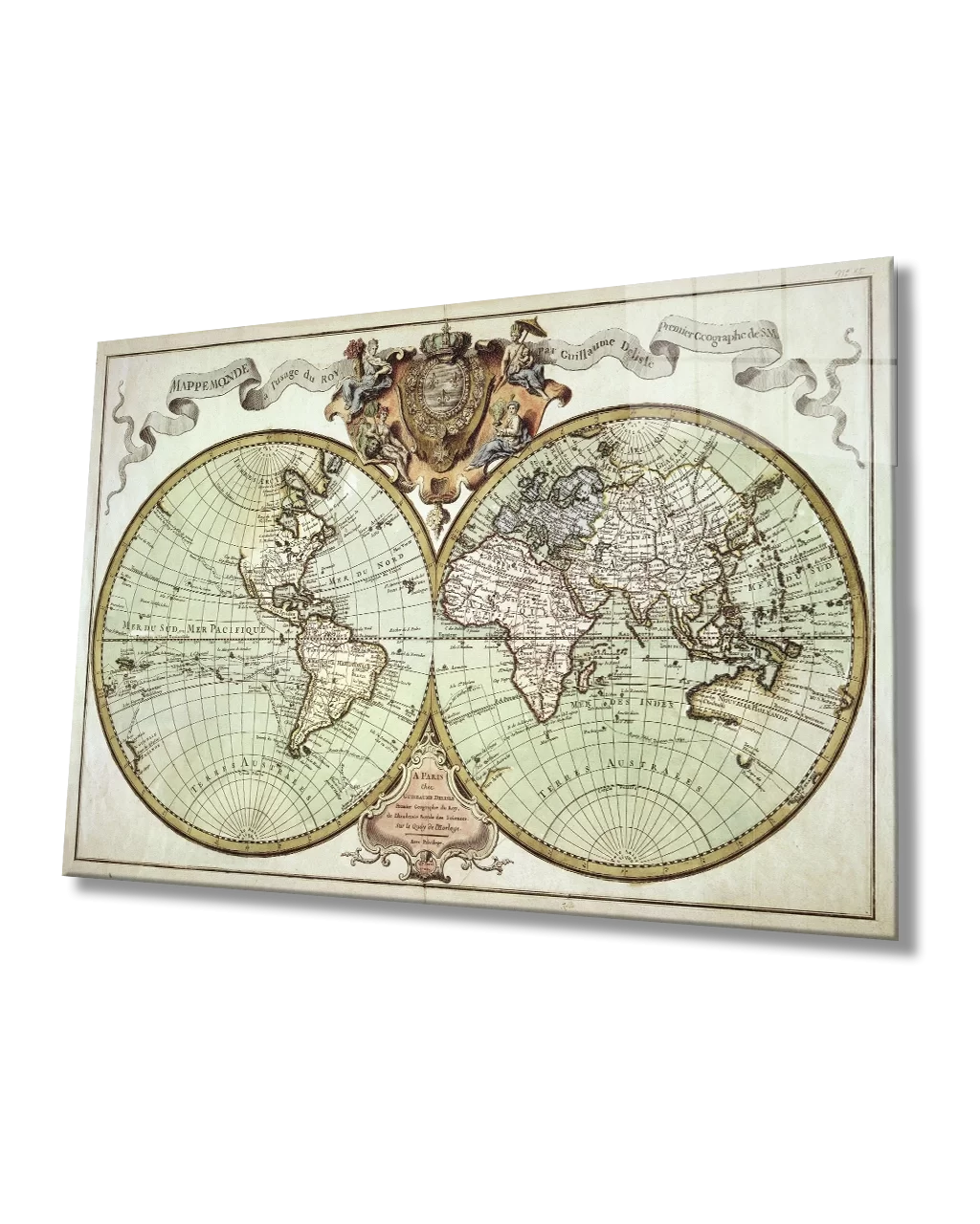 TEKNOO- World Map Glass Painting