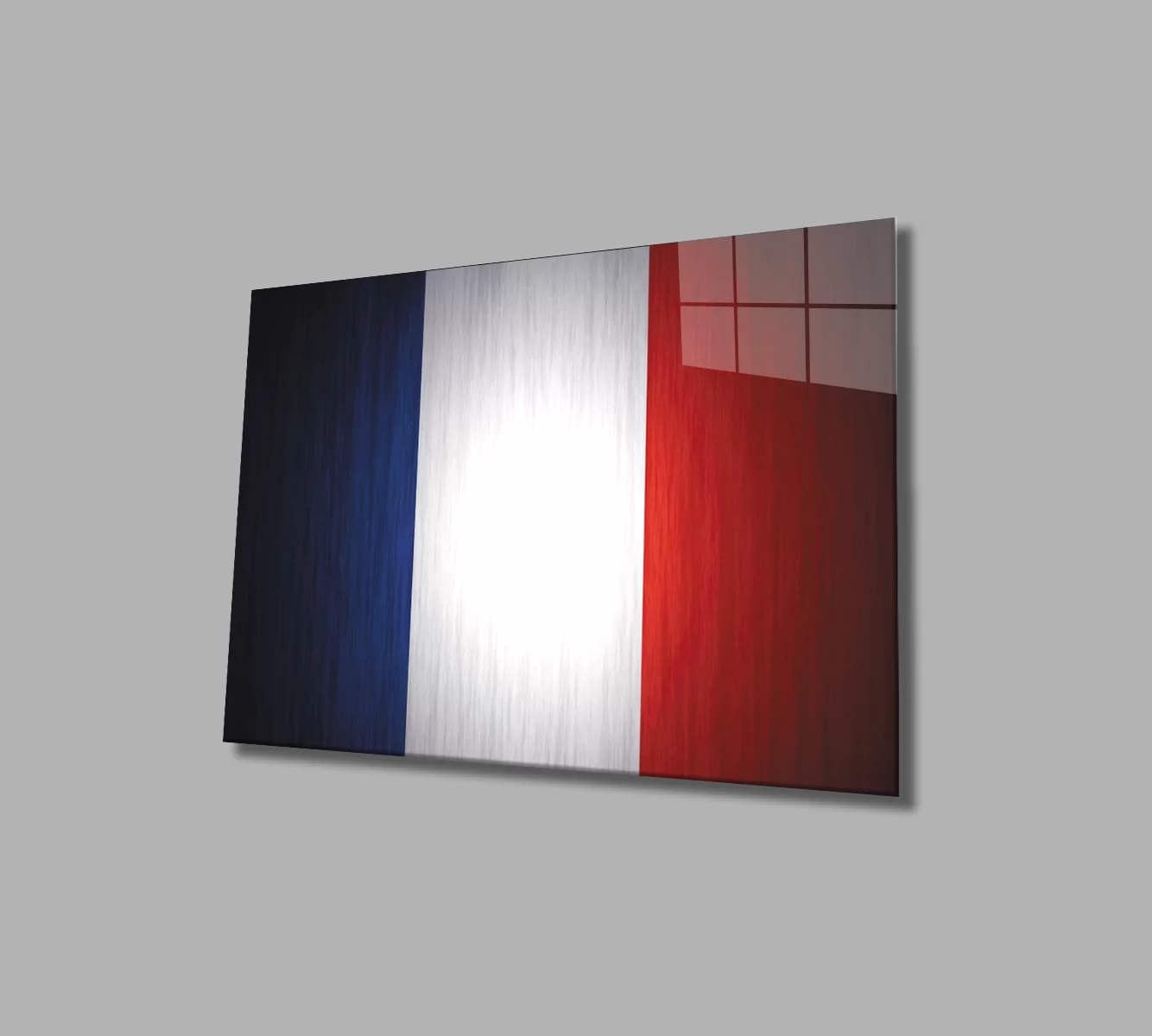 TEKNOO- France Flag Glass Painting France Flag