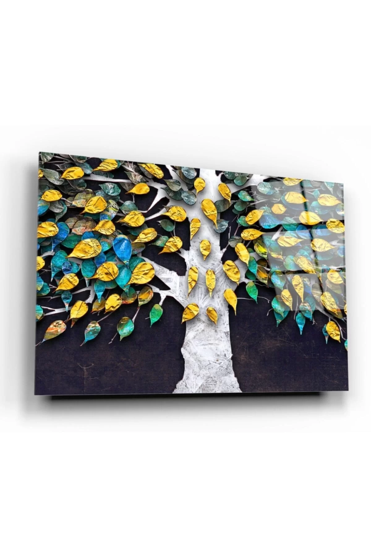 TEKNOO- Gold Tree Glass Painting