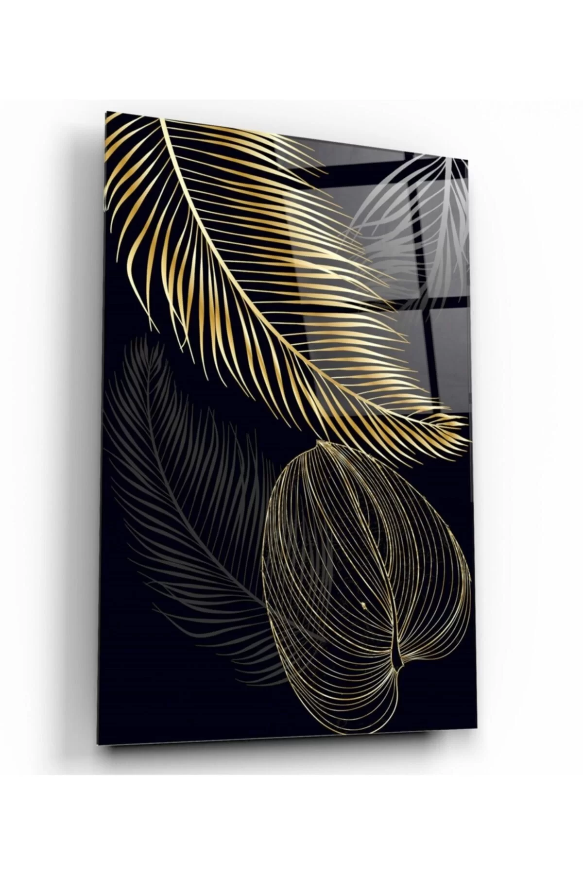 TEKNOO- Gold Leaves Glass Painting