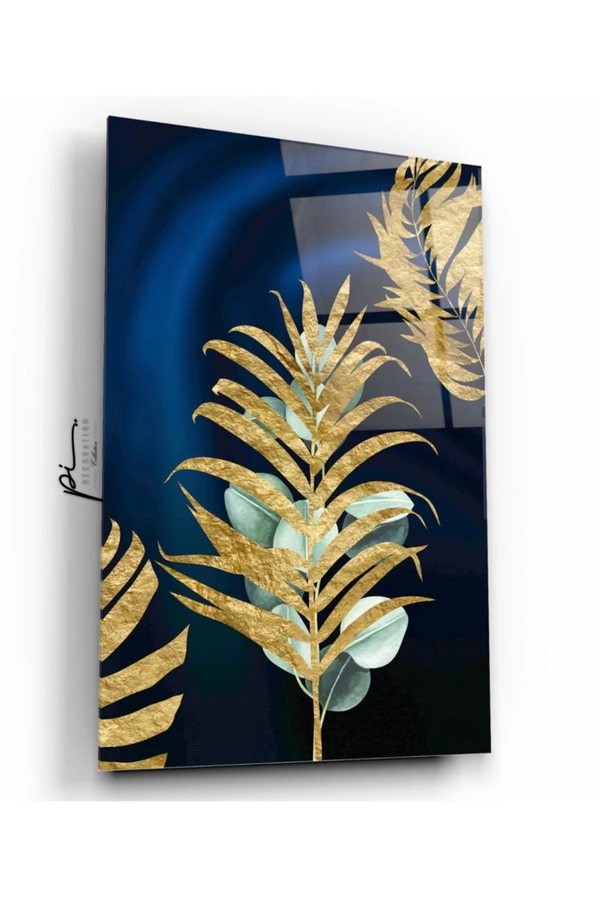 TEKNOO- Gold Leaves Glass Painting