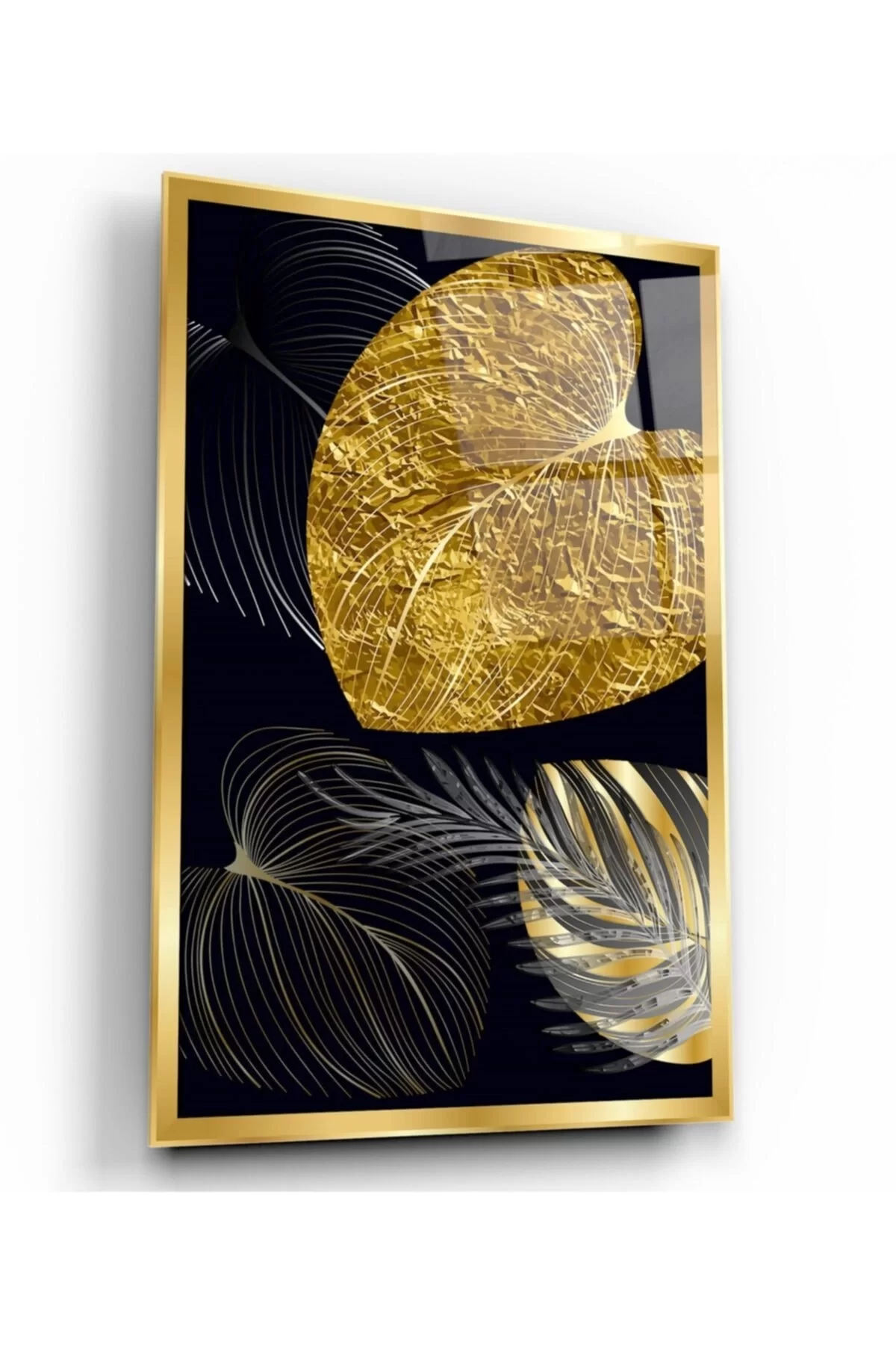 TEKNOO- Gold Leaves Glass Painting