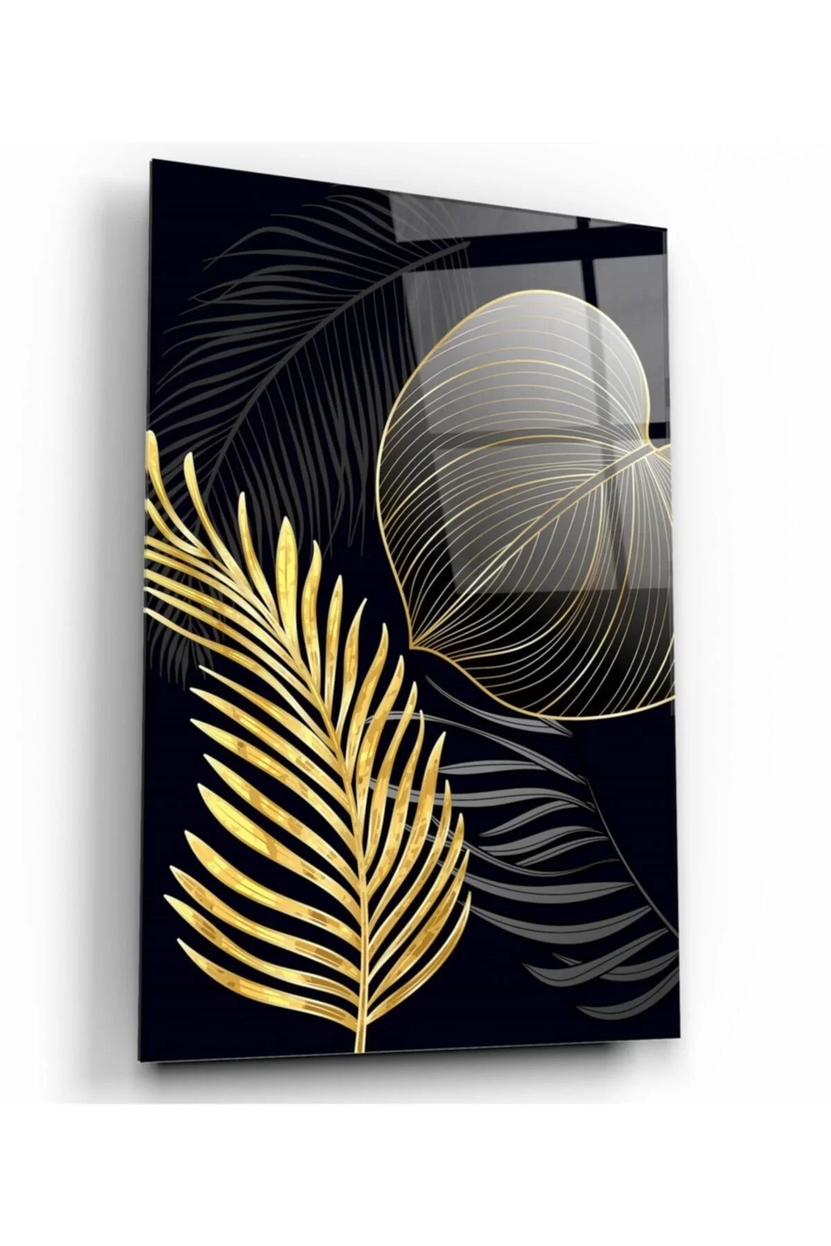 TEKNOO- Gold Leaves Glass Painting