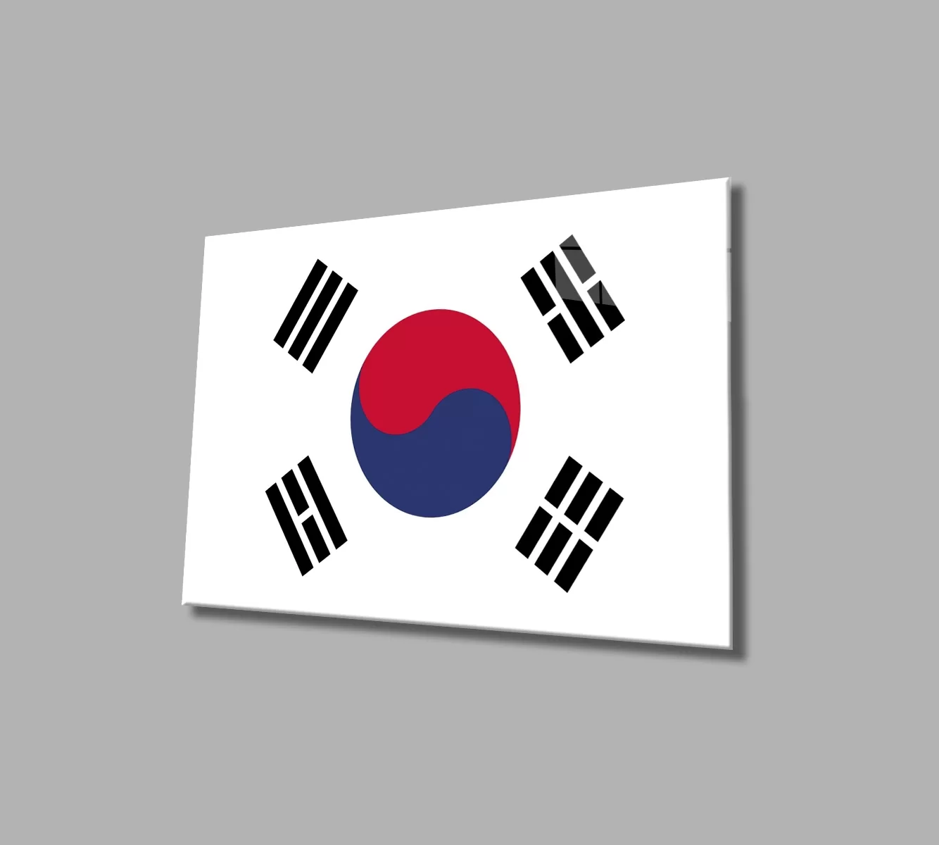 TEKNOO- South Korea Flag Glass Painting South Korea Flag