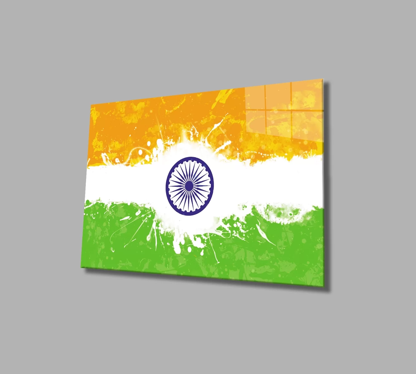 TEKNOO- India Flag Glass Painting, India Flag