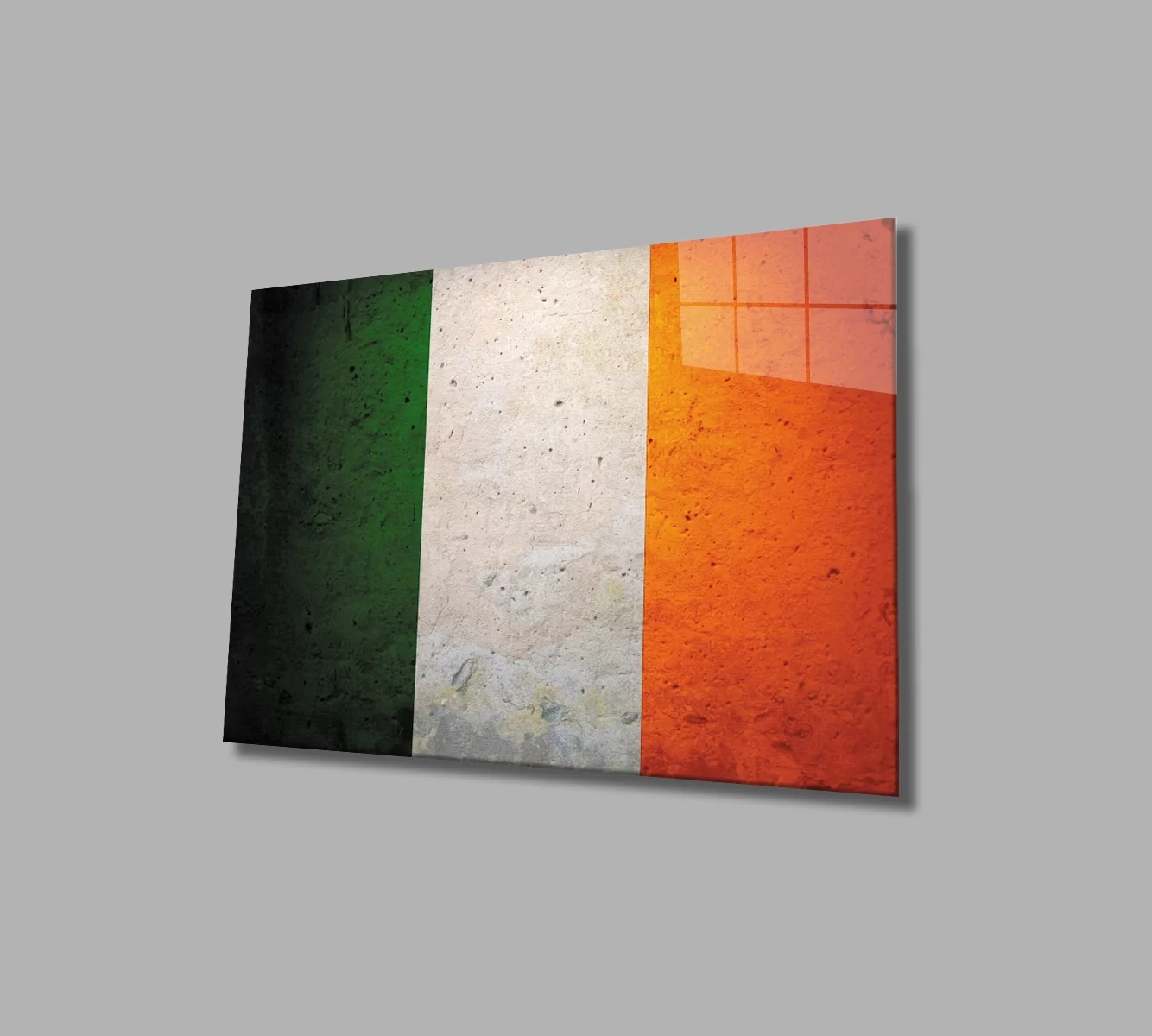 TEKNOO- Irish Flag Glass Painting Irish Flag