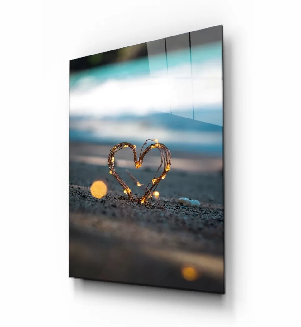 TEKNOO- Illuminated Heart Glass Painting