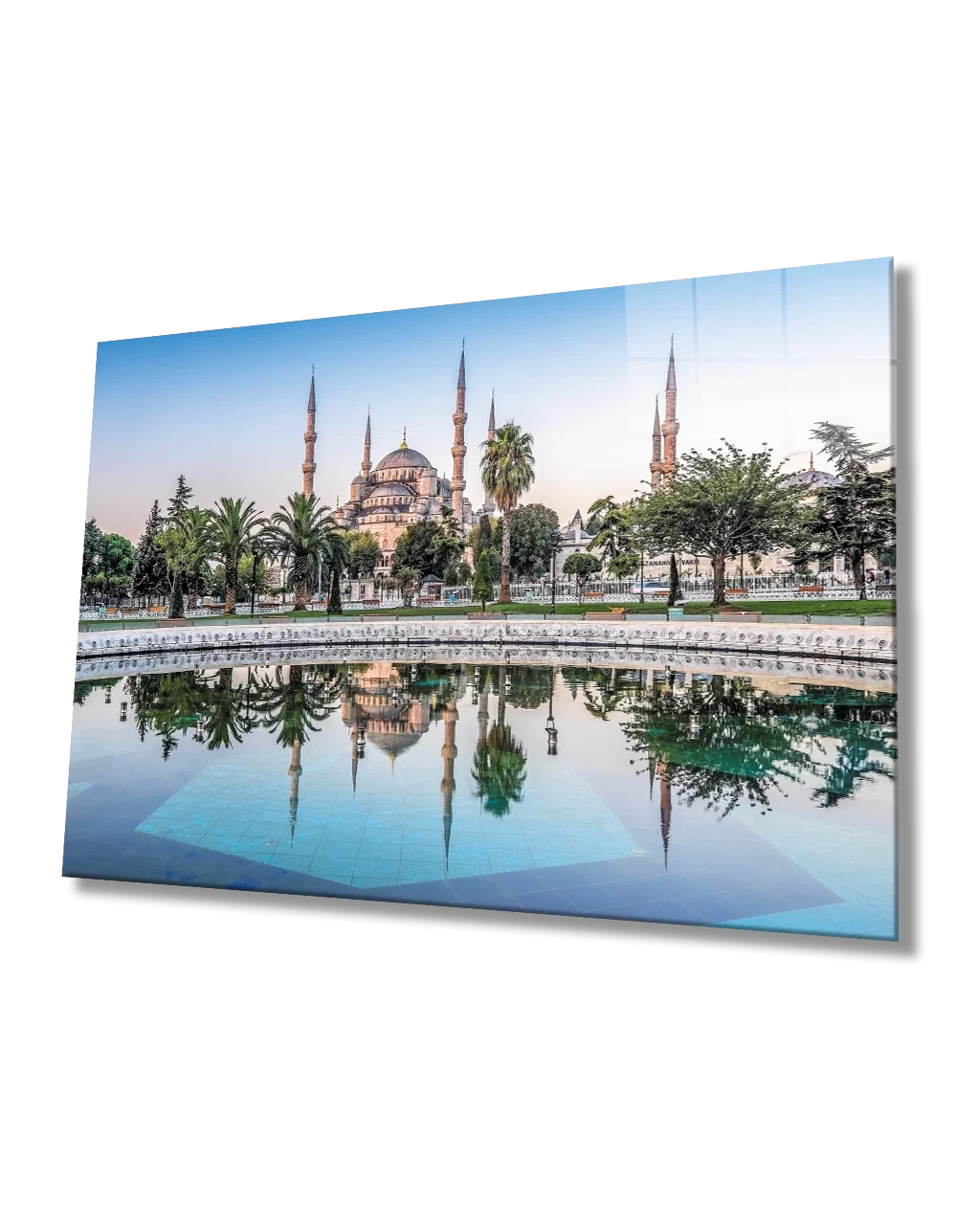 TEKNOO- Istanbul Sultan Ahmet Mosque Reflection Glass Painting