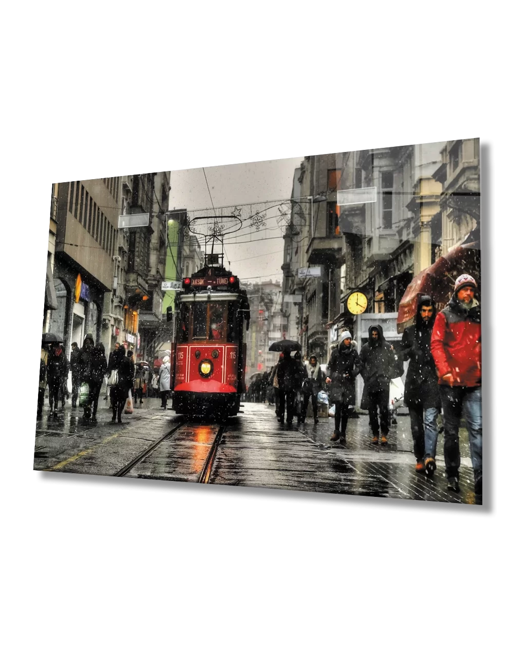 TEKNOO- Istanbul Taksim Tram Glass Painting