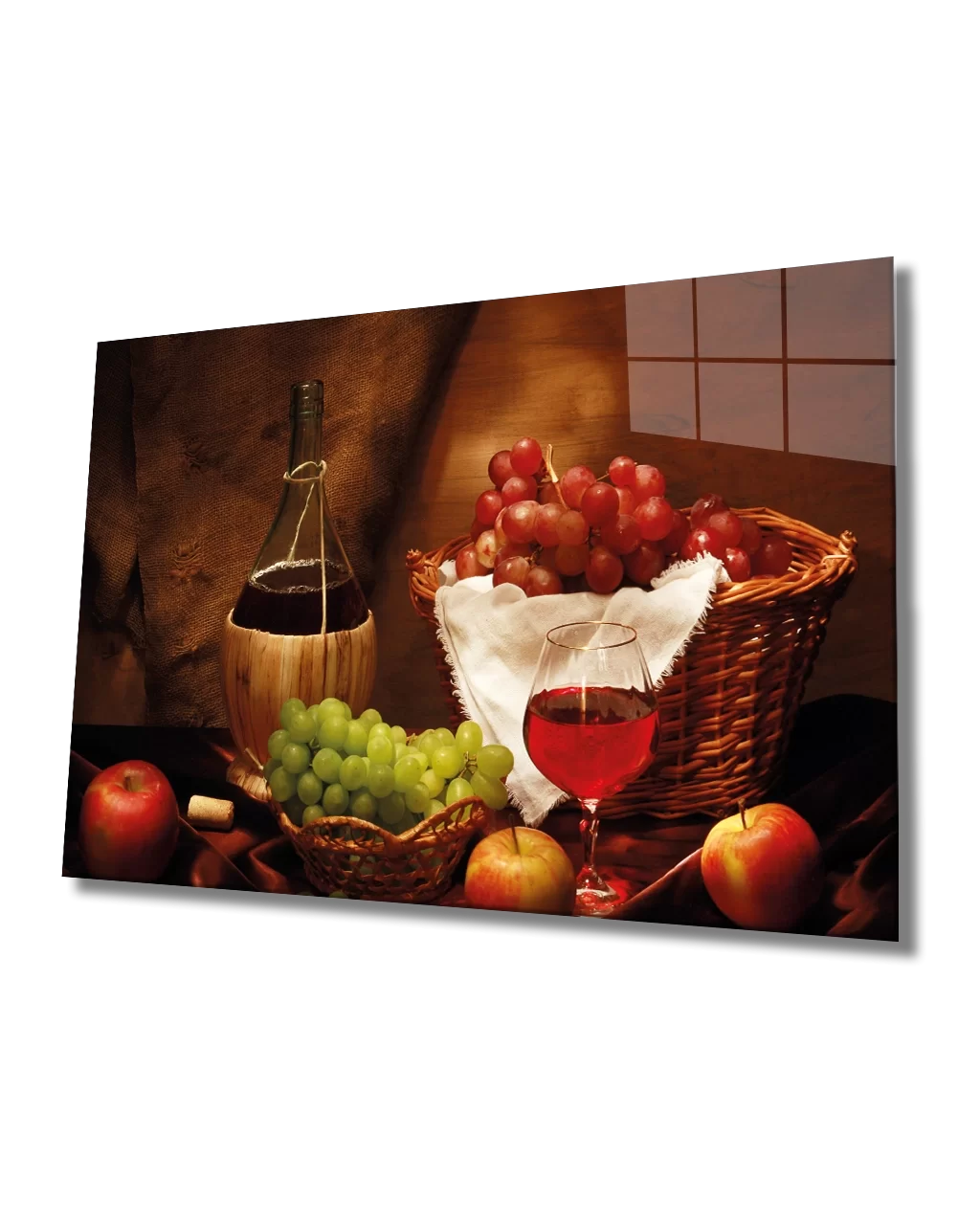 TEKNOO- Glass and Fruits Glass Table Wine and Fruits