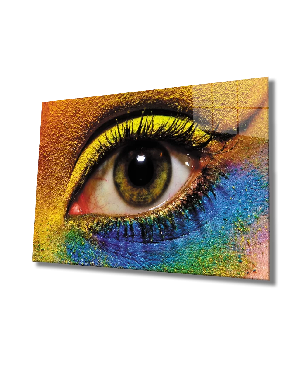 TEKNOO- Women Eye Makeup Glass Painting