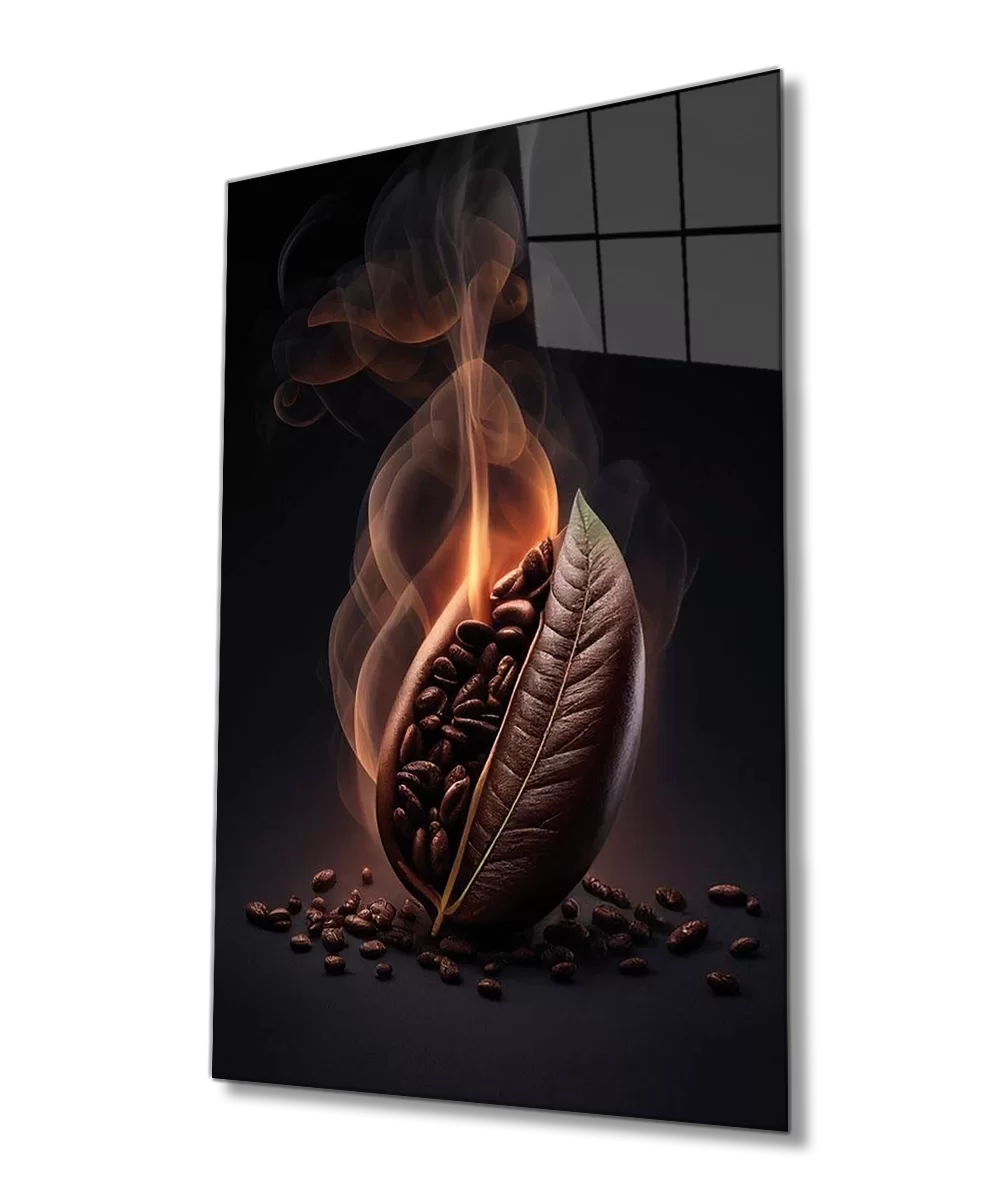 TEKNOO- Coffee Bean Glass Painting Home and Office Wall Decoration