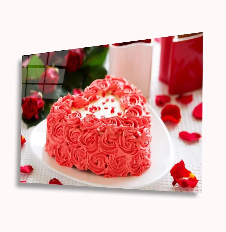 TEKNOO- Heart Cake Glass Table