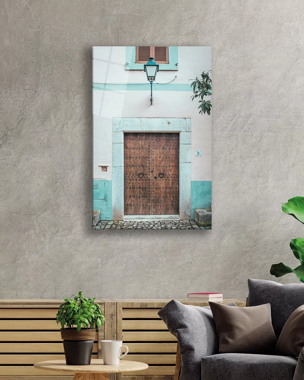 TEKNOO- Vertical Turquoise Brown with Door Visual