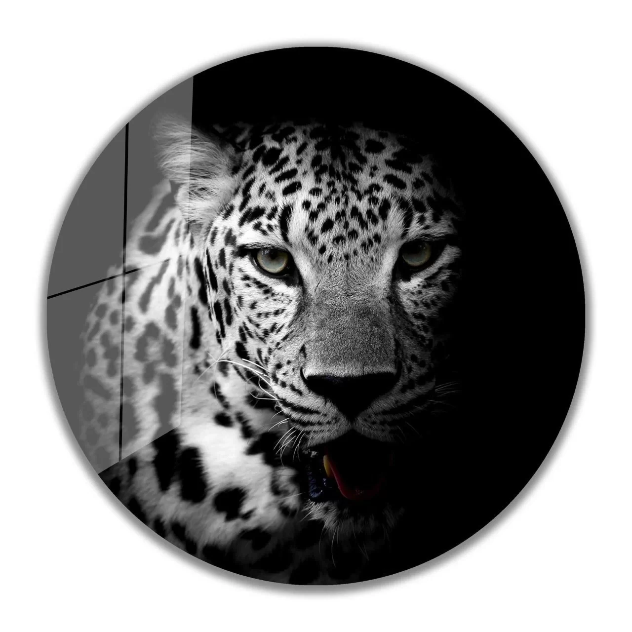 TEKNOO- Tiger Round Glass Painting