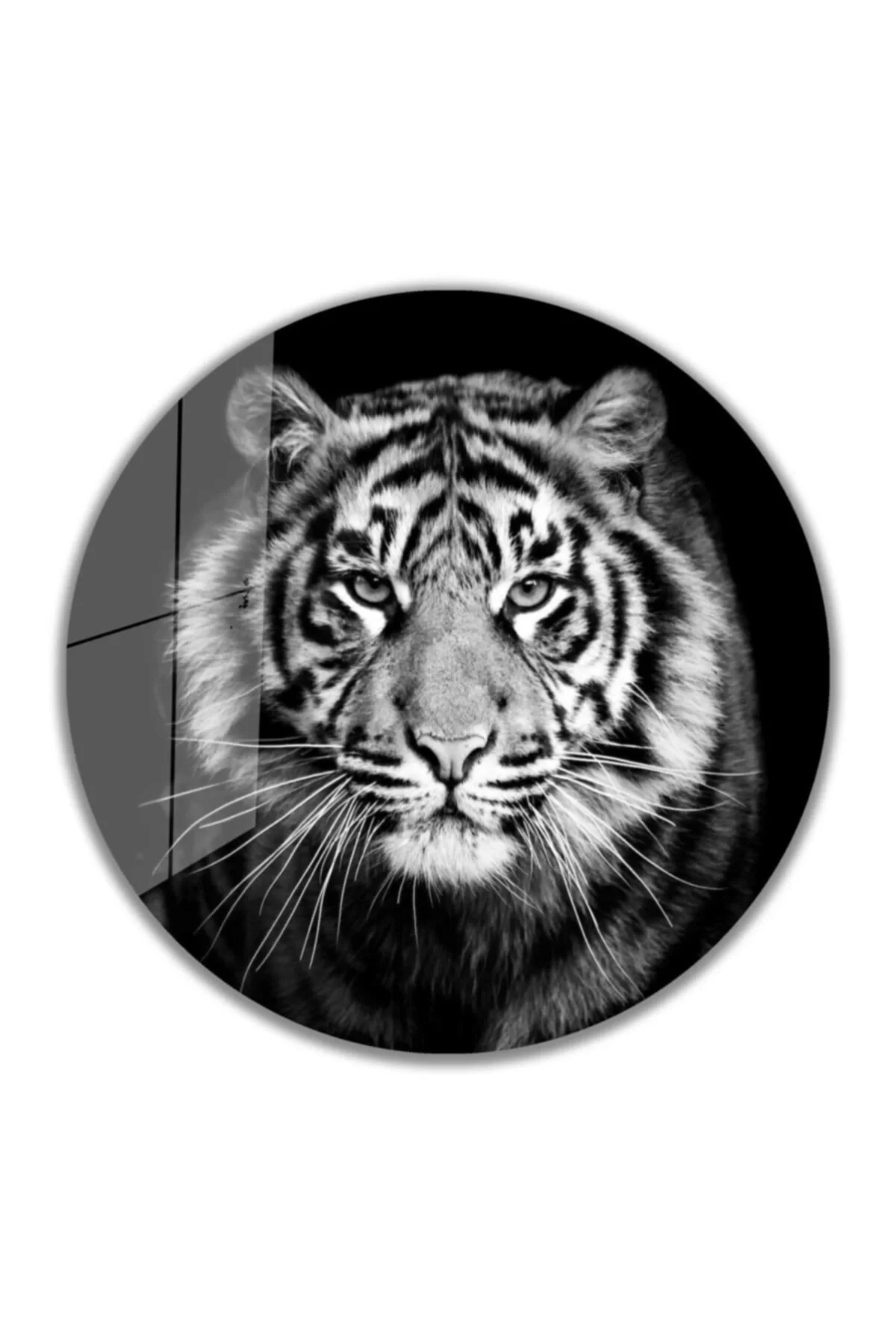 TEKNOO- Tiger Round Glass Table 4mm Durable Tempered Glass