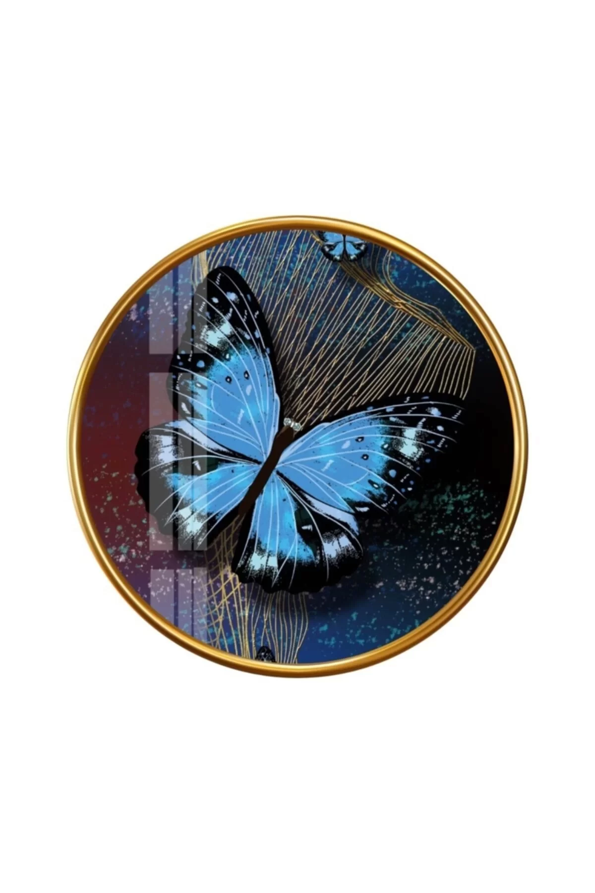 TEKNOO- Butterfly Round Glass Painting