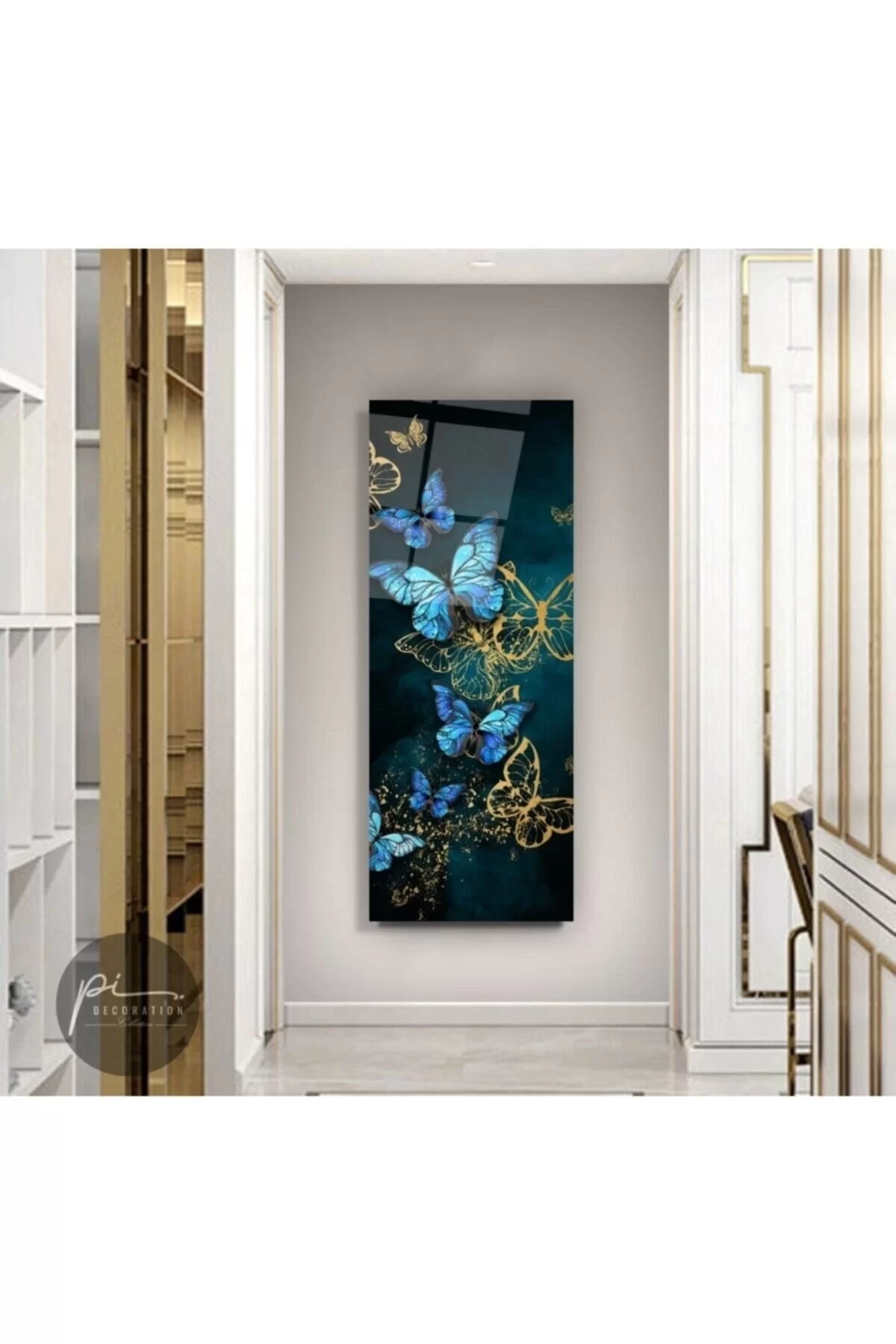 TEKNOO- Butterflies Panoramic Glass Painting