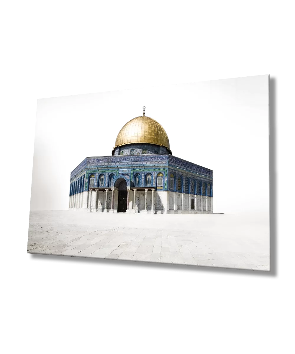 TEKNOO- Jerusalem Dome of the Rock Religious Islamic Glass Painting