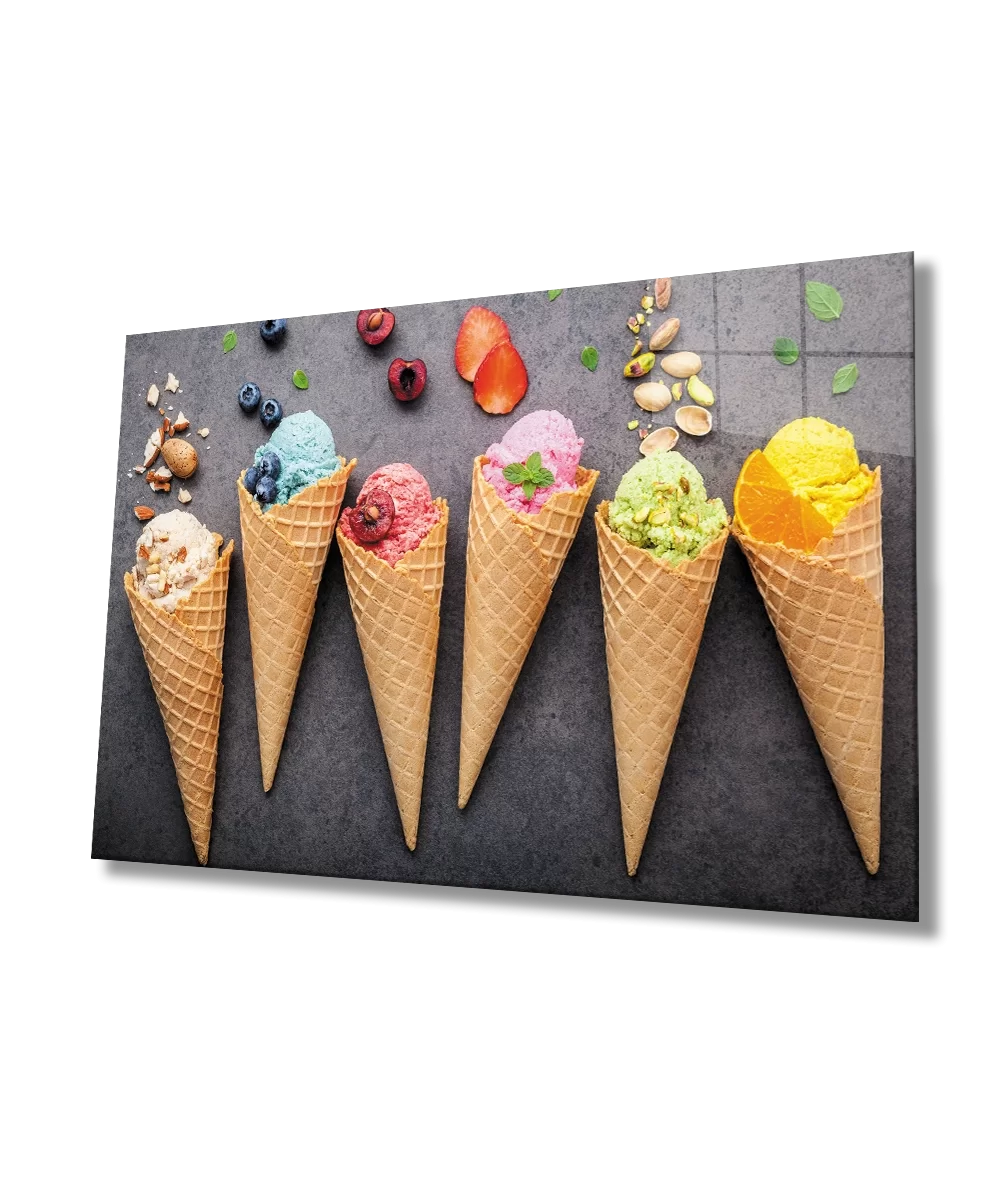 TEKNOO- Fruit Ice Cream in a Cone Glass Table