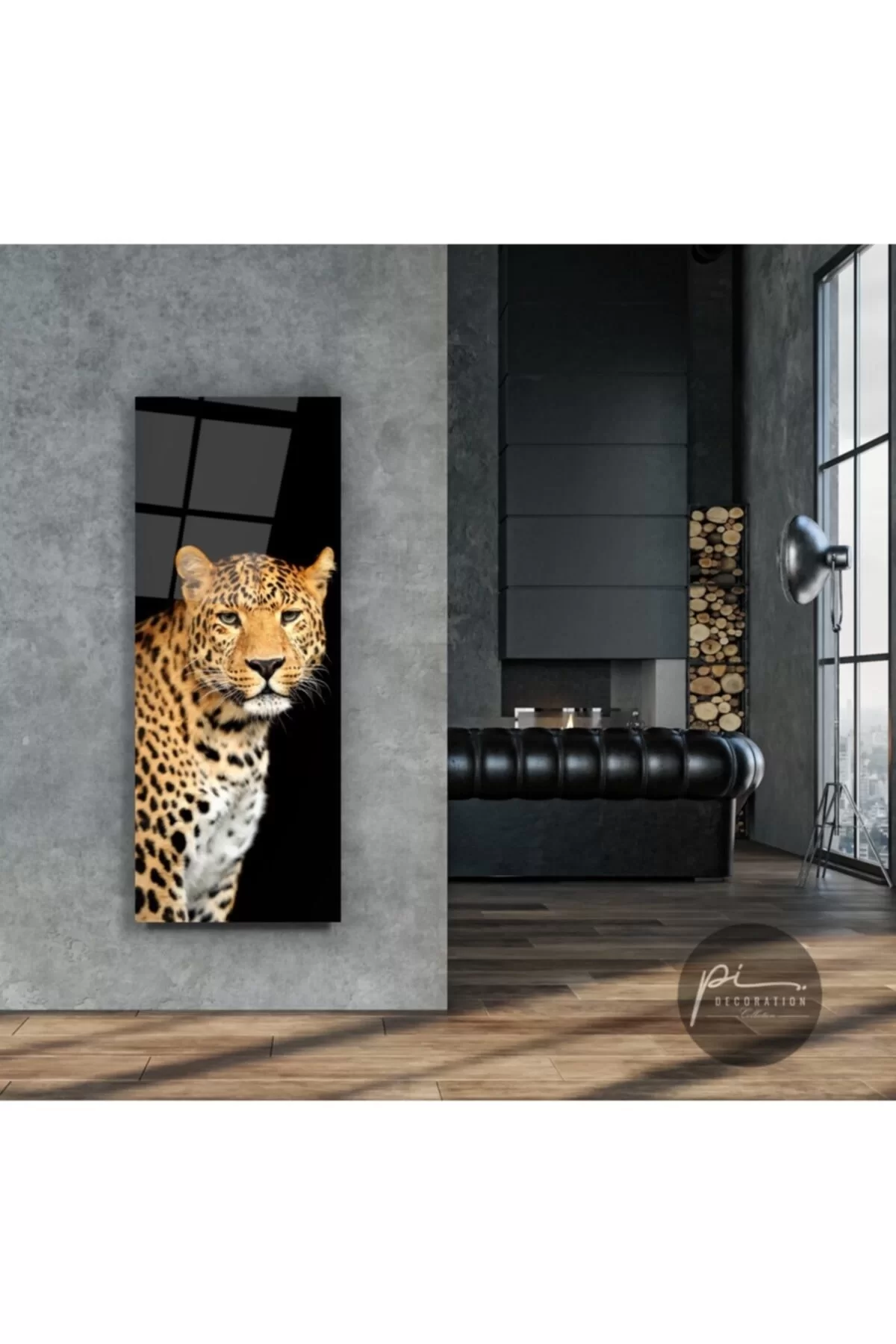 TEKNOO- Leopard Panoramic Glass Painting