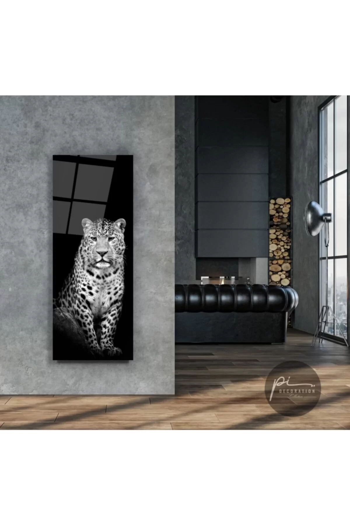 TEKNOO- Leopard Panoramic Glass Painting