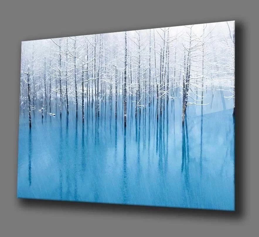 TEKNOO- Blue Nature Landscape Painting