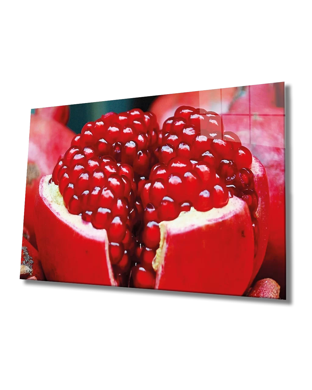 TEKNOO- Pomegranate Glass Painting Pomegranate Wall Hanging