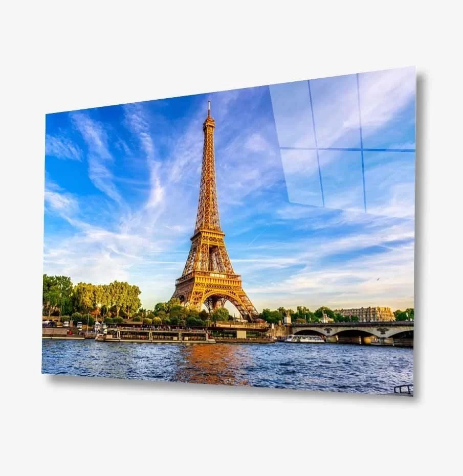 TEKNOO- Paris Eiffel Tower Glass Painting